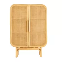 Buffet en rotin 2 portes L80 cm LUWAK