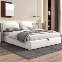 Lit coffre 180×200 cm GUTENACHT coloris beige