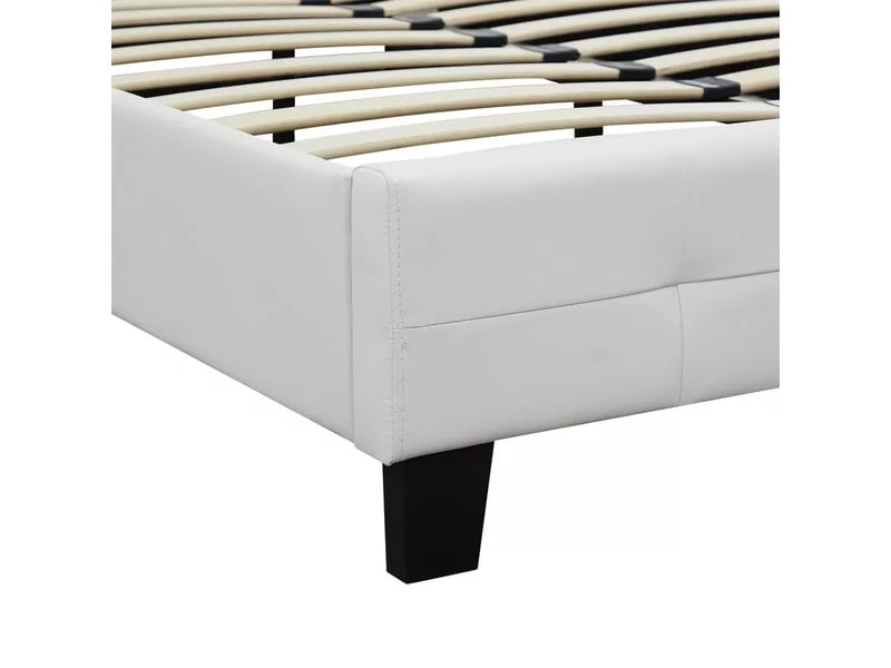 Lit simple 120x190cm IDIMEX coloris blanc – Image 7