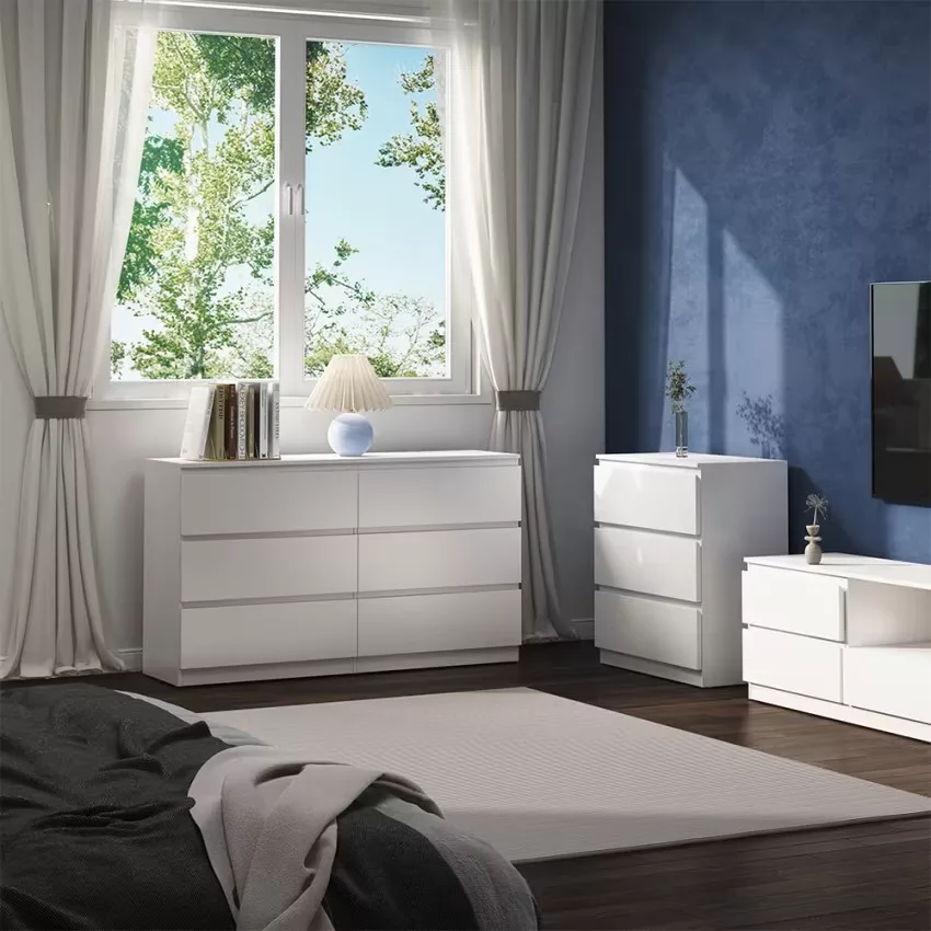 Meuble de rangement de salle de bain, Blanc 138 x 78.5cm – Image 2