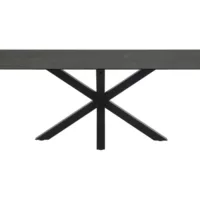 Table de séjour rectangulaire gris HEAVEN – 100×200-200max. cm