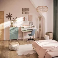 Automn – Chiffonier 5 tiroirs bicolore