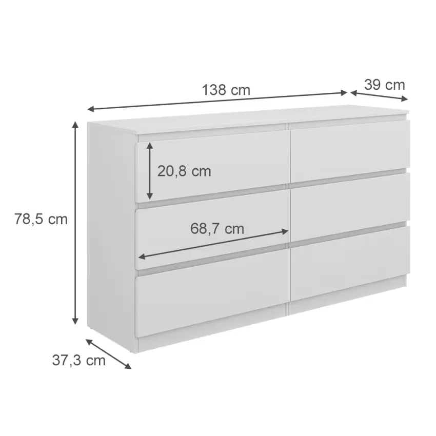 Meuble de rangement de salle de bain, Blanc 138 x 78.5cm – Image 3