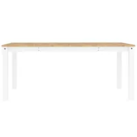 Table à manger | table de cuisine | table de salle à manger panama blanc 180x90x75 cm bois massif de pin