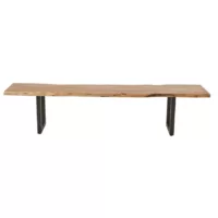 Palissandre – Banc en acacia et acier noir