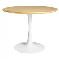 Circle – Table à manger 4/5 personnes noire D100