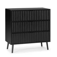 Lluvia – Commode 3 tiroirs couleur noir