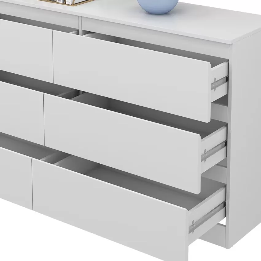 Meuble de rangement de salle de bain, Blanc 138 x 78.5cm – Image 6