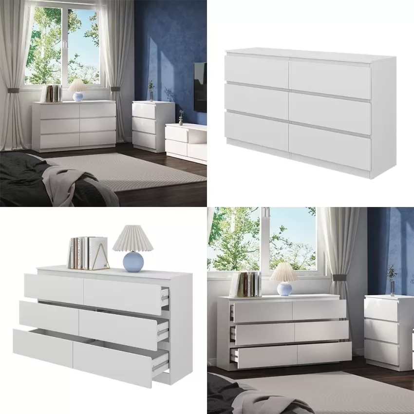 Meuble de rangement de salle de bain, Blanc 138 x 78.5cm – Image 8