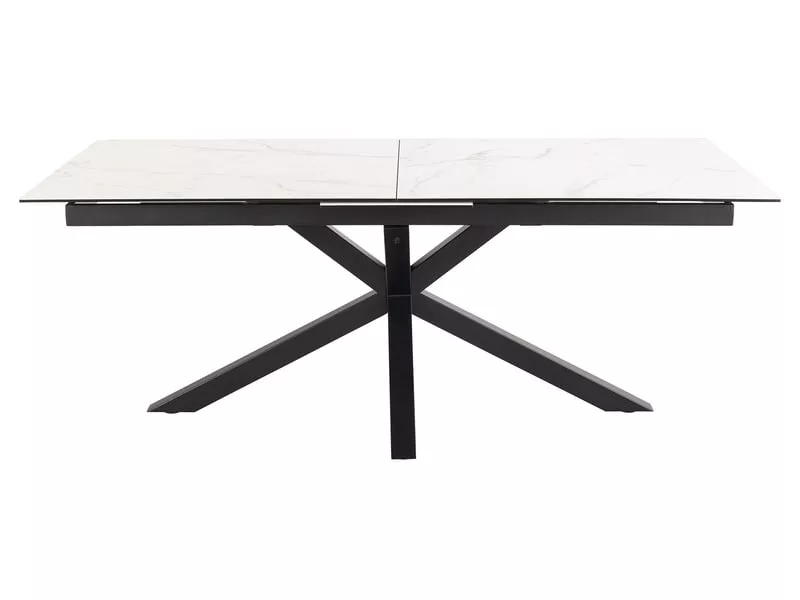 Table de séjour rectangulaire avec allonge blanc HEAVEN - 100x200-240max. cm