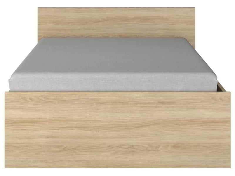 Lit avec rangement 140x190 cm OPUS coloris Chêne corvo – Image 4