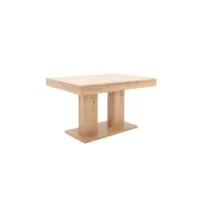 Table a manger extensible – decor chene artisan – l140220 x p 90 x h 80 cm