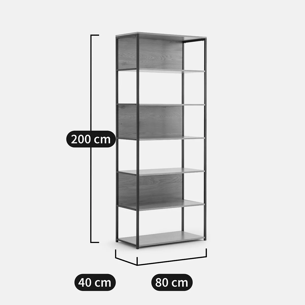 Module de dressing, 3 caissons 6 étagères, OAKI – Image 2