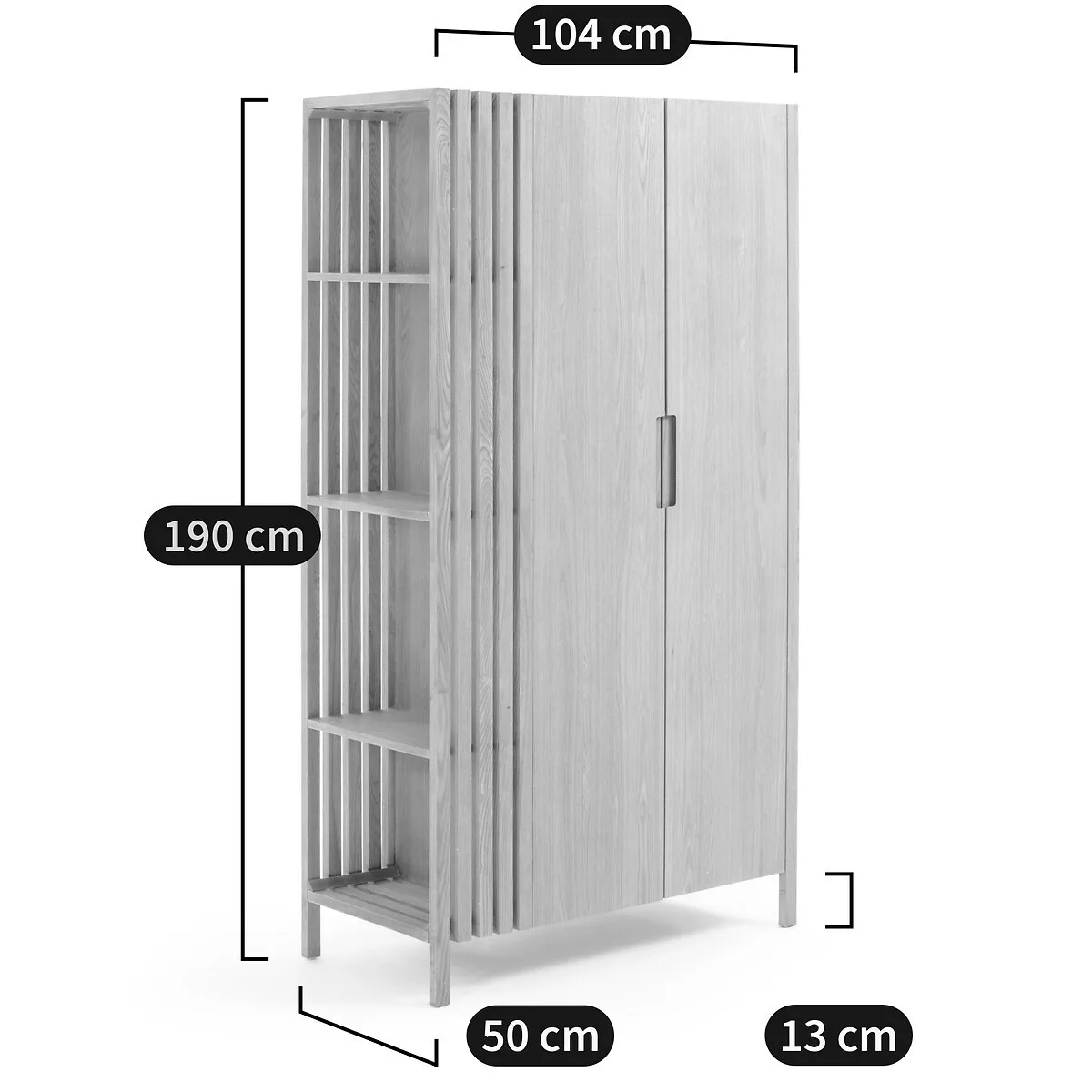 Armoire 2 portes Theonie – Image 2