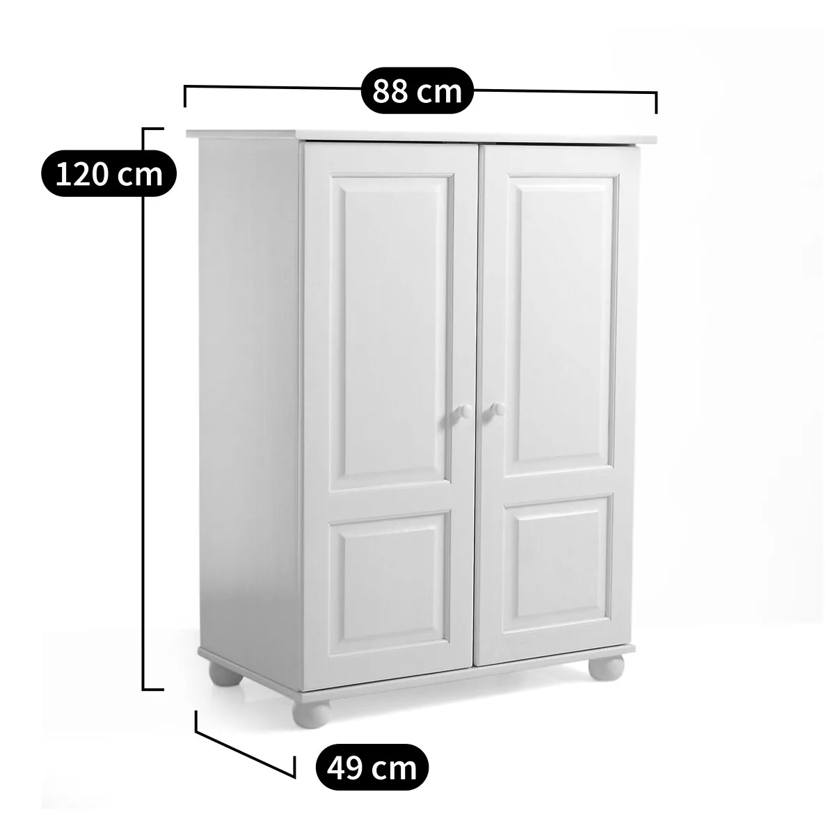 Armoire H120 cm, penderie, Redmond – Image 2