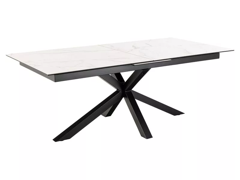 Table de séjour rectangulaire avec allonge blanc HEAVEN - 100x200-240max. cm – Image 4