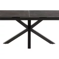 Table de séjour rectangulaire avec allonge gris HEAVEN – 90×168-210max. cm