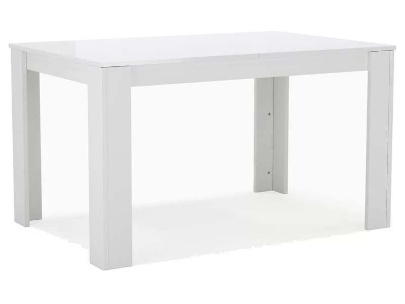 Table de séjour rectangulaire avec allonge blanc NASSAU - 90x136-186max. cm – Image 7