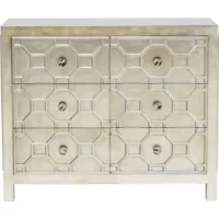 ALHAMBRA – Commode 6 tiroirs fini métallisé