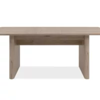 Table de séjour rectangulaire avec allonge bois foncé SAI – 90×160-200max. cm