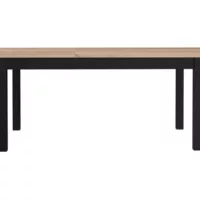 Table de séjour rectangulaire avec allonge bicolore BROOKLYN – 90×160.4-200.4max. cm