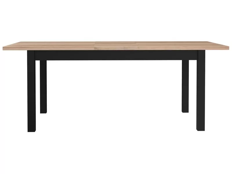 Table de séjour rectangulaire avec allonge bicolore BROOKLYN - 90x160.4-200.4max. cm