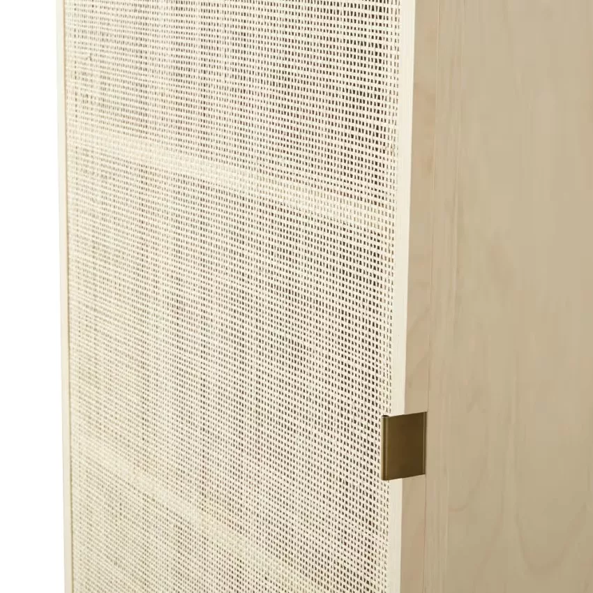 Solstice - Armoire 1 porte cannage en rotin L70 – Image 3