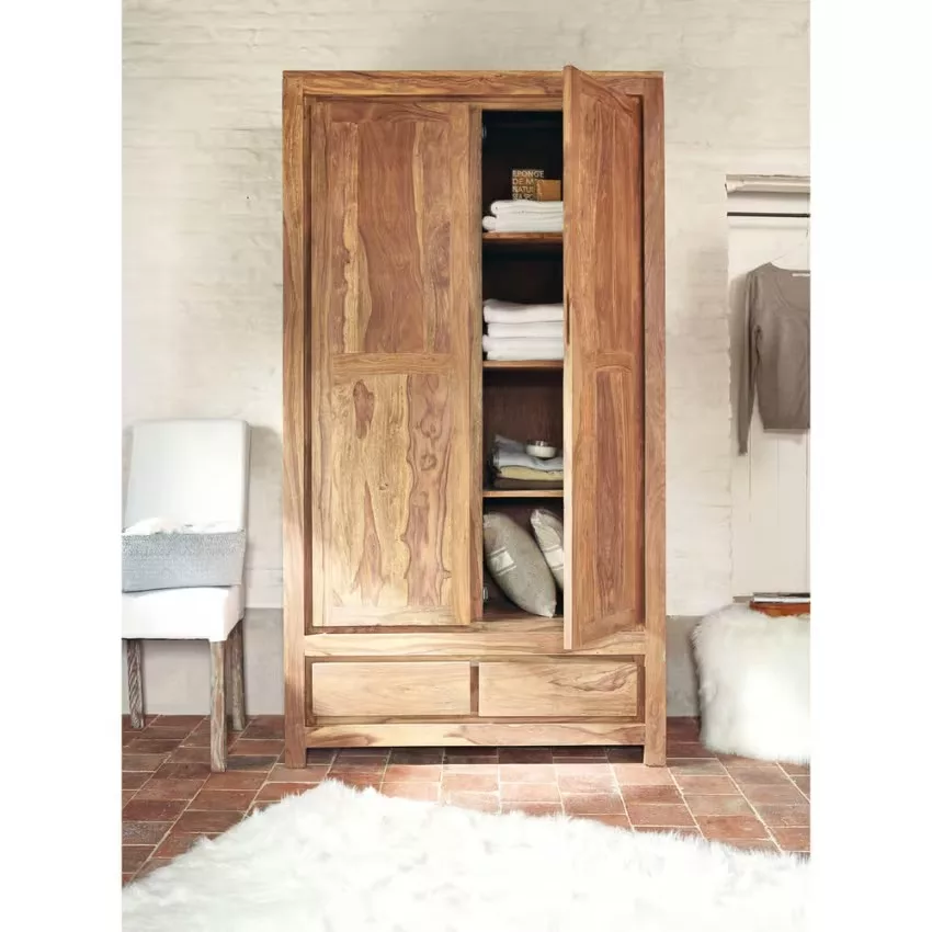 Stockholm - Armoire en sheesham massif L110 – Image 3