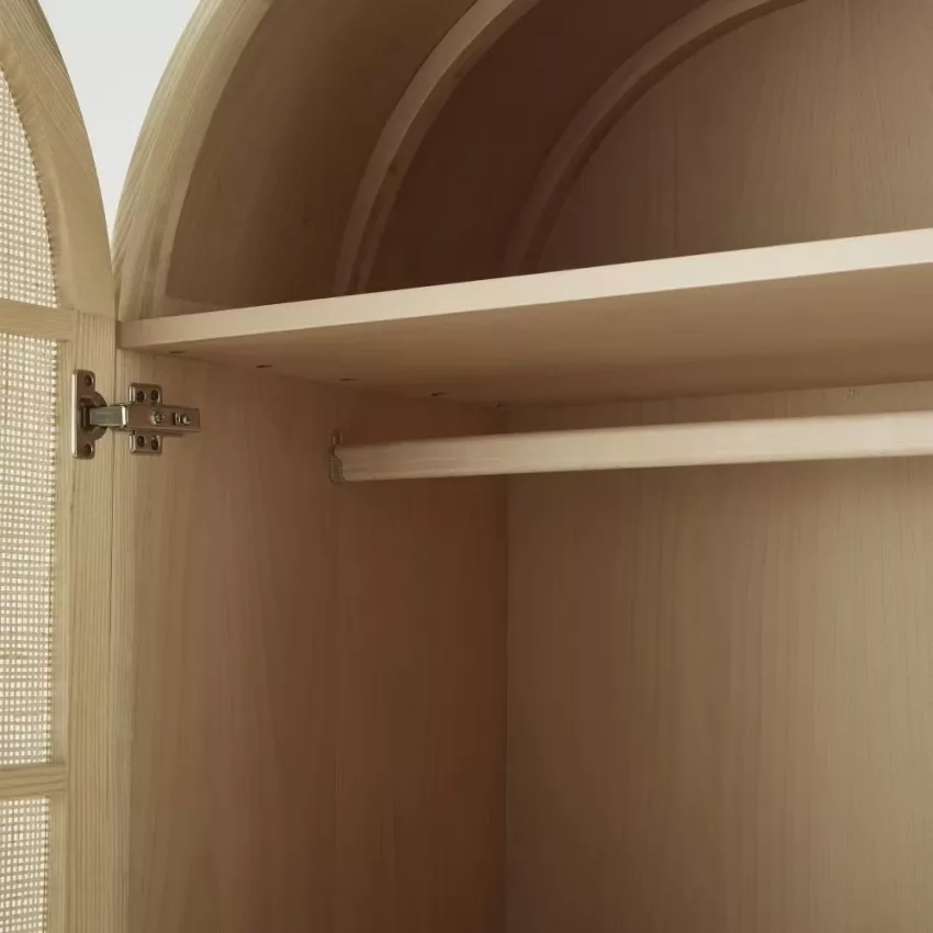 Solstice - Armoire 1 porte cannage en rotin L70 – Image 4