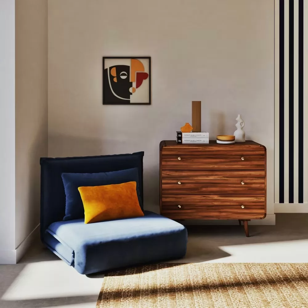 Tony - Commode 3 tiroirs en acacia massif L90 – Image 2