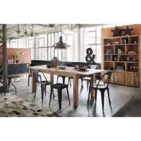 Stockholm – Table à manger extensible en sheesham 8 à 10 personnes L180/240