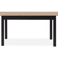 Table de séjour rectangulaire avec allonge naturel EIKO – 80×140-180max. cm