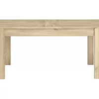 Table de séjour rectangulaire fixe naturel PORTLAND 2 – 90×156-191max. cm