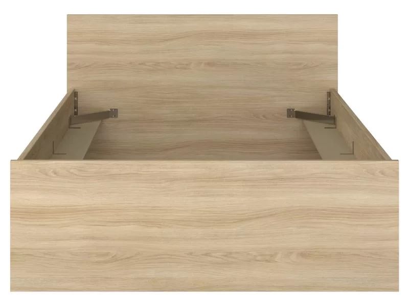 Lit avec rangement 140x190 cm OPUS coloris Chêne corvo – Image 9