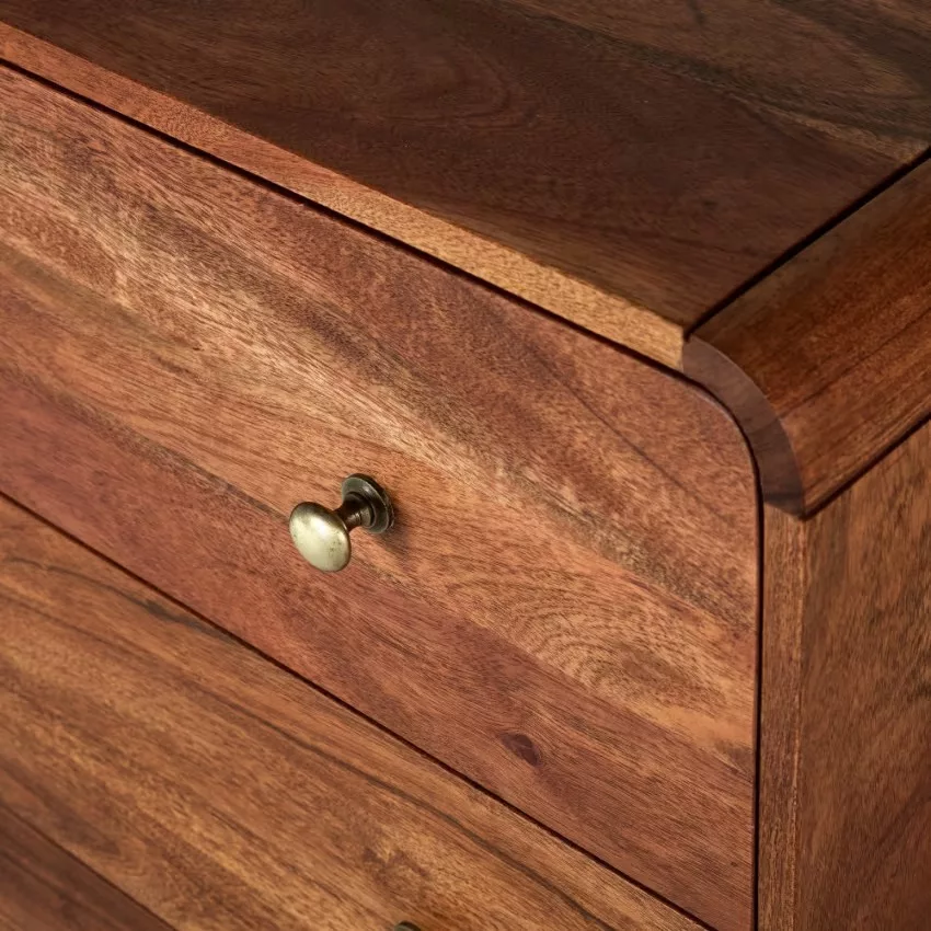 Tony - Commode 3 tiroirs en acacia massif L90 – Image 4