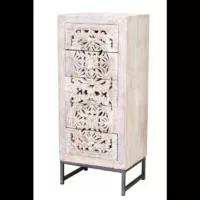 Mykonos – Commode manguier et pieds en métal