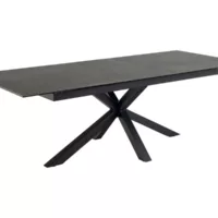 Table de séjour rectangulaire avec allonge gris HEAVEN – 100×200-240max. cm