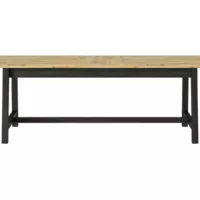 Table de séjour rectangulaire avec allonge bicolore SEQUOIA – 91×204-252max. cm