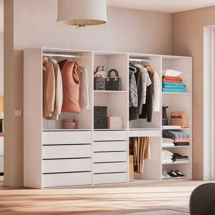 Modulo - Kit dressing modulable avec 4 éléments, blanc – Image 23