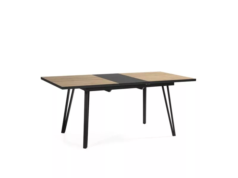 Table de séjour rectangulaire avec allonge bicolore MYLA - 90x140-180max. cm – Image 5