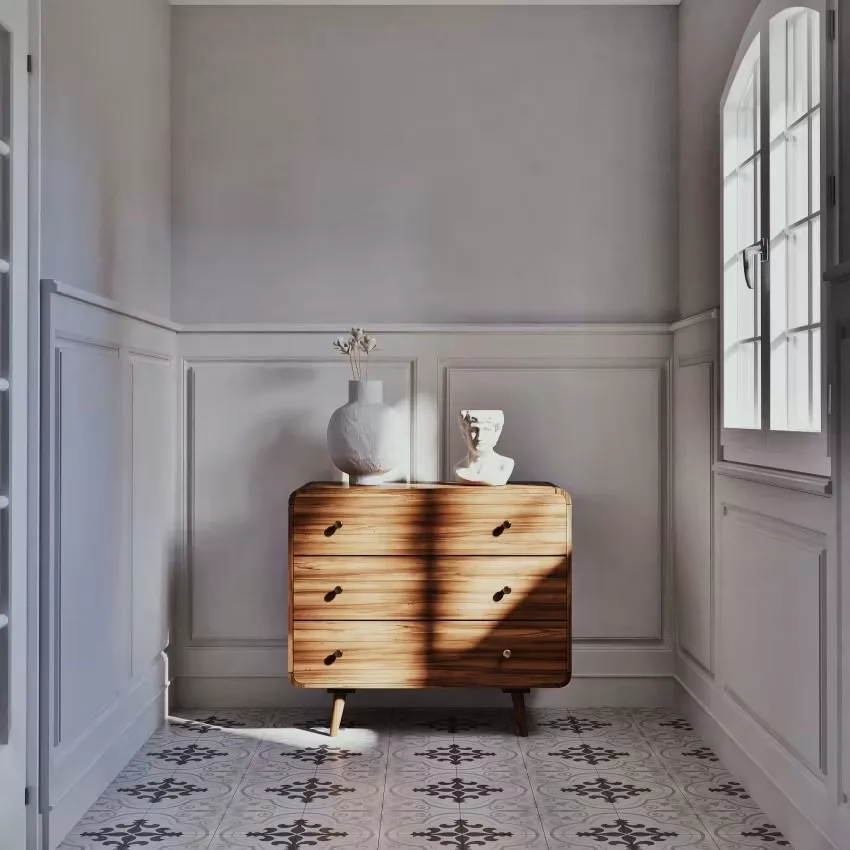 Tony - Commode 3 tiroirs en acacia massif L90 – Image 6