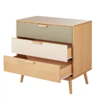 Fjord – Commode 3 tiroirs tricolore L91