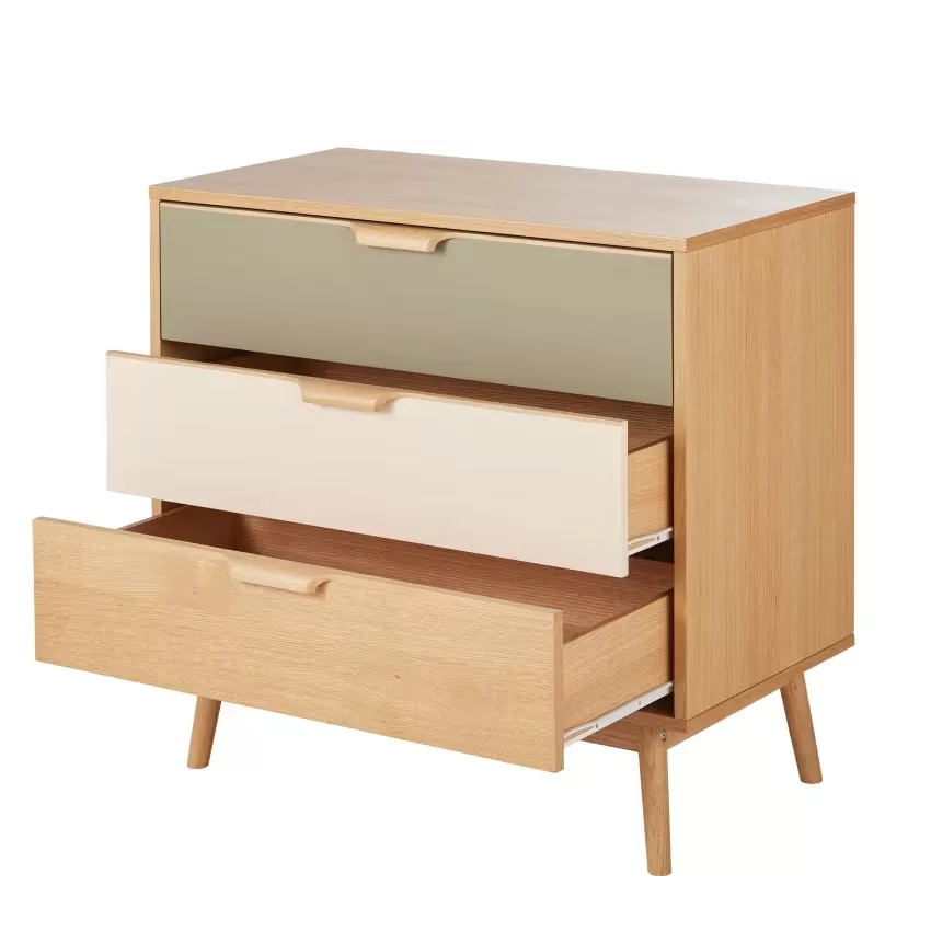 Fjord - Commode 3 tiroirs tricolore L91 – Image 2