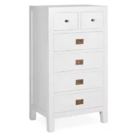 Everest – Commode en bois blanc H 110 cm