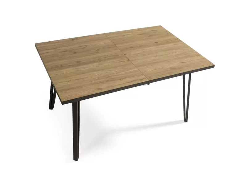 Table de séjour rectangulaire avec allonge bicolore MYLA - 90x140-180max. cm – Image 6