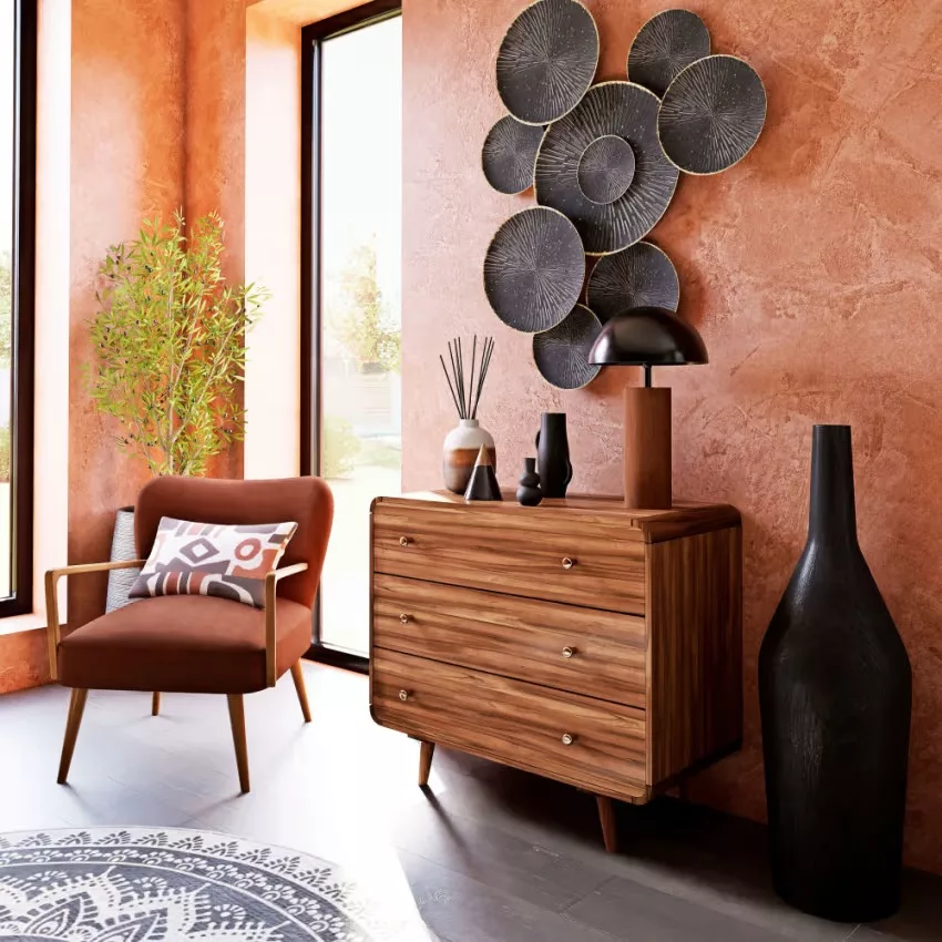 Tony - Commode 3 tiroirs en acacia massif L90 – Image 7