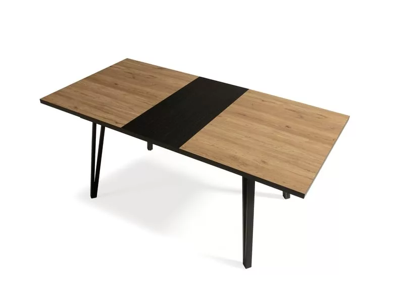 Table de séjour rectangulaire avec allonge bicolore MYLA - 90x140-180max. cm – Image 7