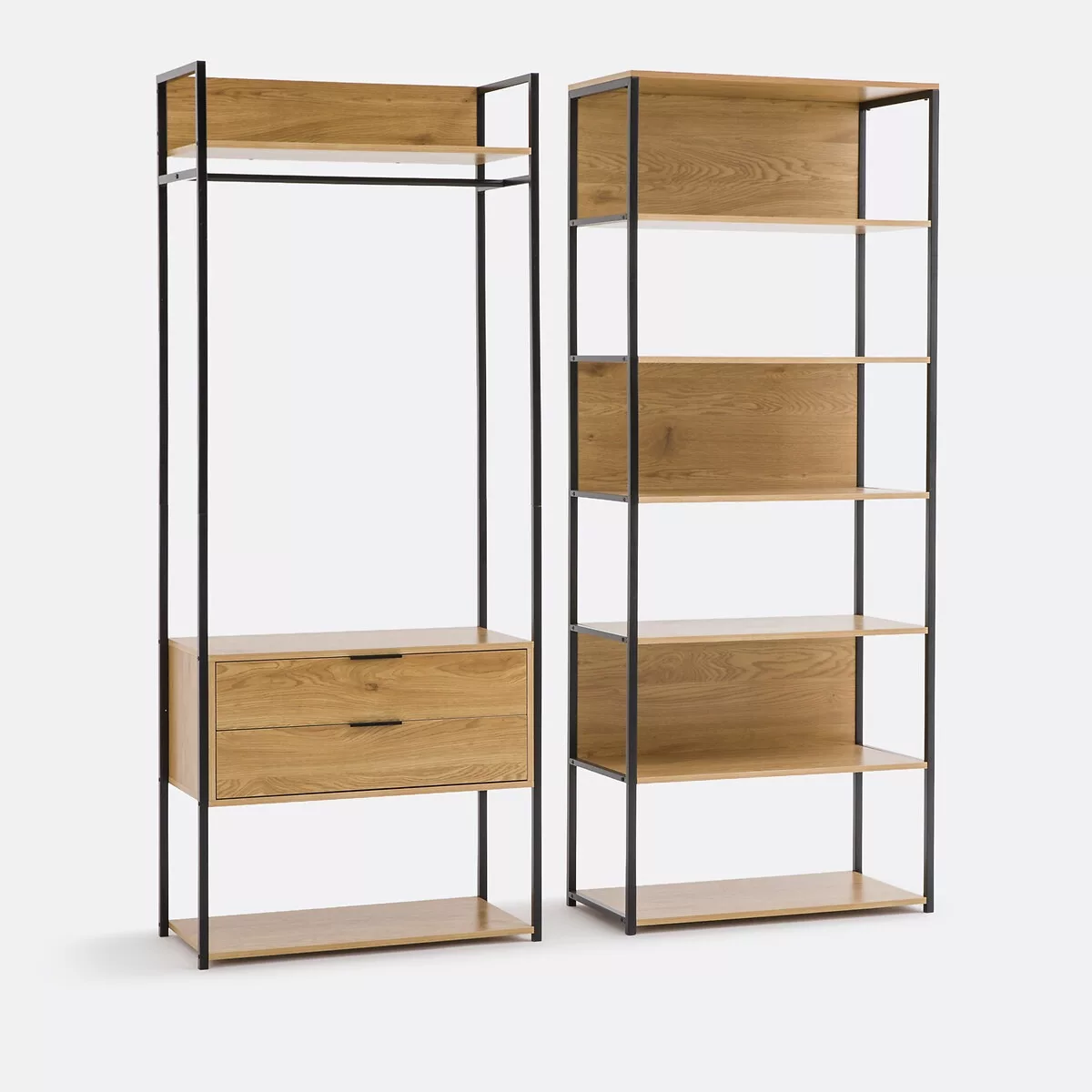 Module de dressing, 3 caissons 6 étagères, OAKI – Image 8