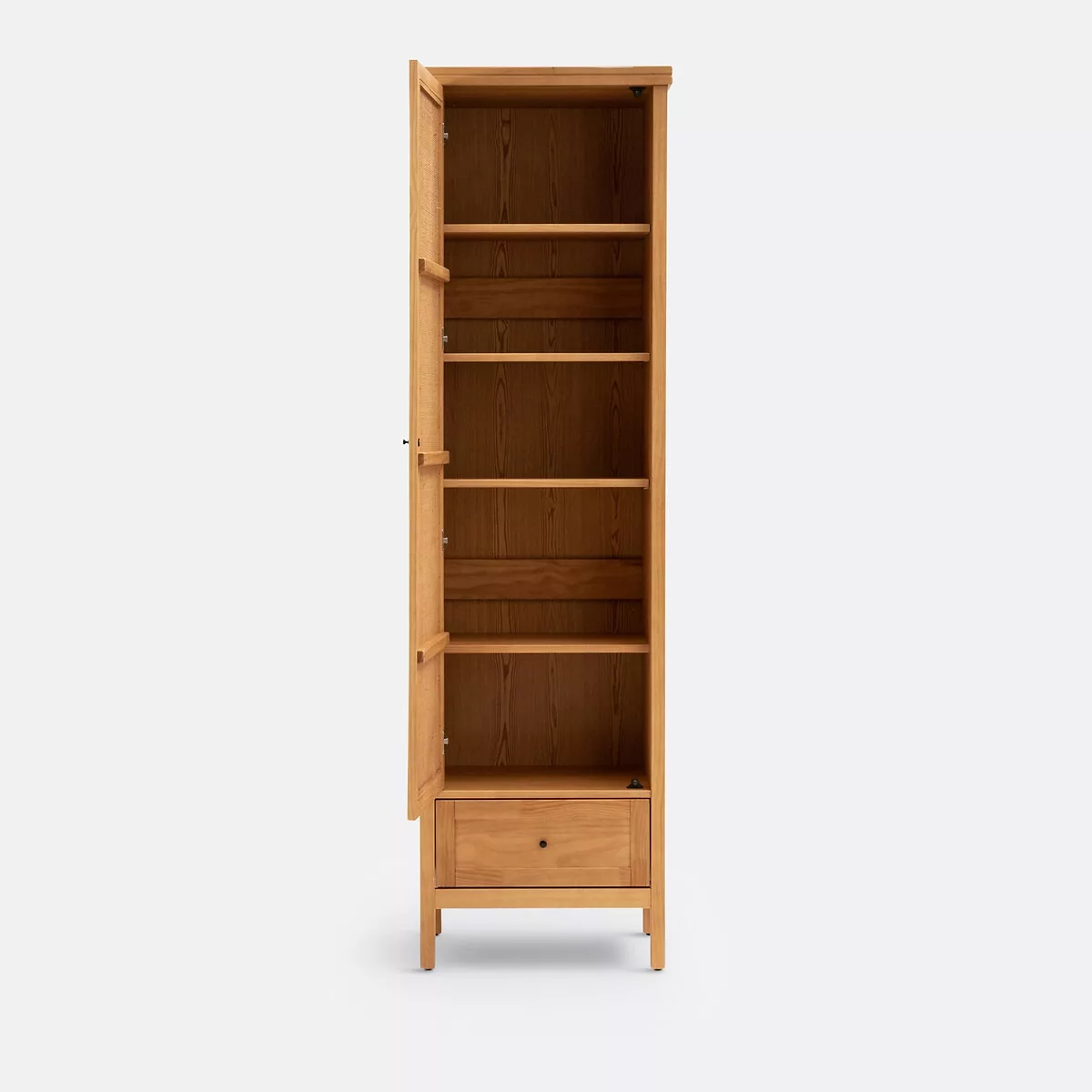 Armoire 1 porte pin massif et cannage, Gabin – Image 5