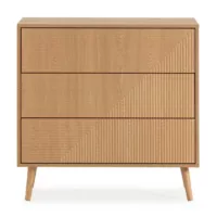 Telmo – Commode 3 tiroirs effect Chêne